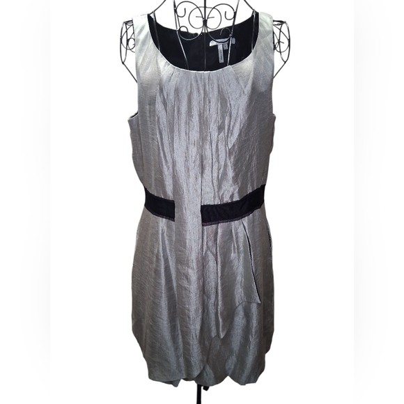 Max & Cleo Dresses & Skirts - NWOT Max & Cleo Metallic Silver Mini Dress